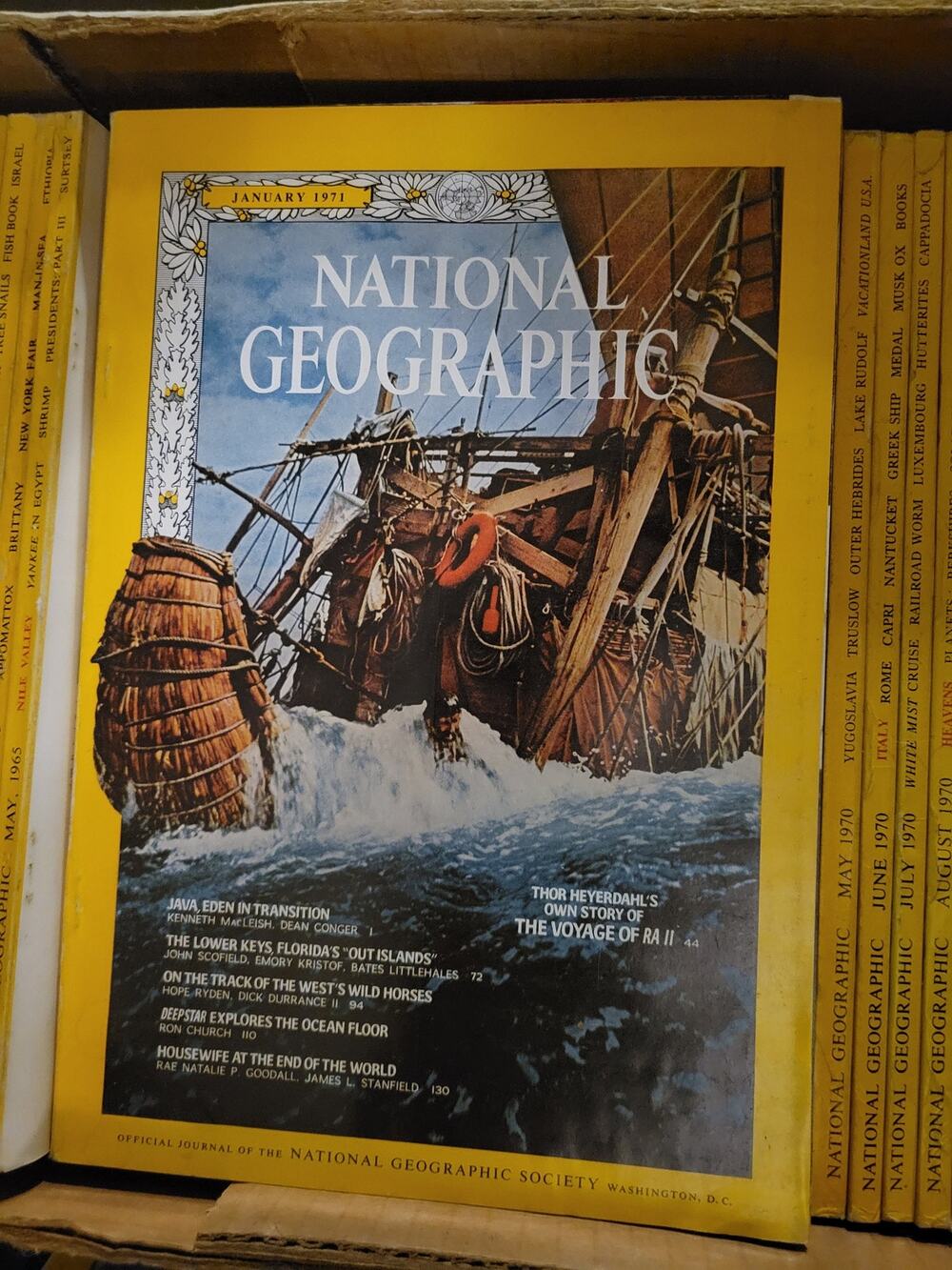 National geographic january 1971 lava rall florida